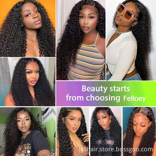 13x4 Brazilian Real Curly Hair Front Lace Real Human Hair Wig Curly 150% Density Wet Wavy Lace Front Wig Suitable for Women